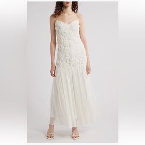 Lucy Paris White Floral Dress